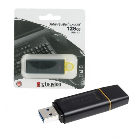 PENDRIVE KINGSTON 128GB USB 3.2 Modelo DataTraveler Exodia