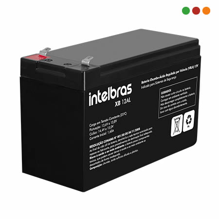 Alarma | Bateria de 12V y 7 Amp XB 1270 F2 (Alarmas / UPS-Respaldo) - INTELBRAS