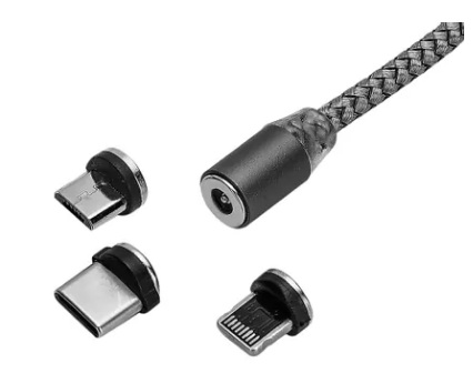 CABLE  USB MAGNETICO TIPO C/MICRO/IOS  VELOCIDAD USB 2,0 360 COD SKU 3511