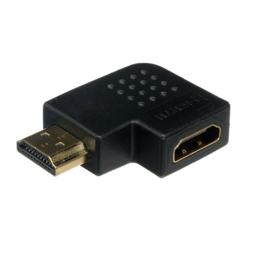 ADAPTADOR HDMI MACHO HEMBRA RECTO ANGULO 90º DE COSTADO 