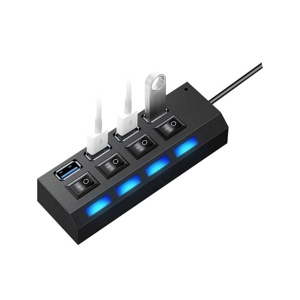 HUB USB 3.0 TREQA 4 PUERTOS LEDSTAR