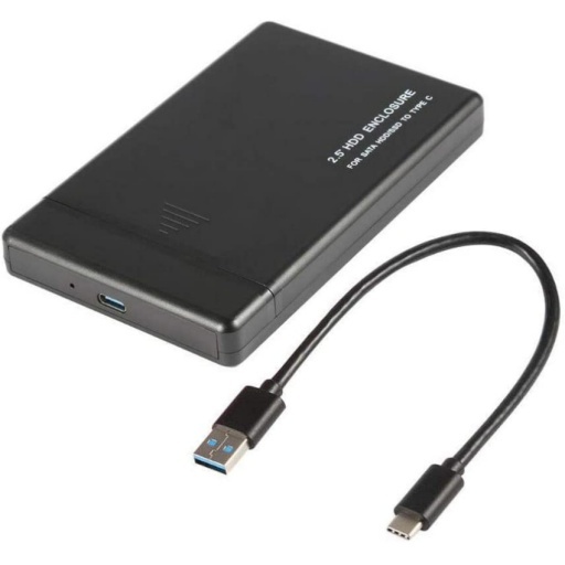GABINETE EXTERNO 2.5 PARA DISCO DURO SATA USB 3.1 A USB-C O TIPO C   DISCOS SSD