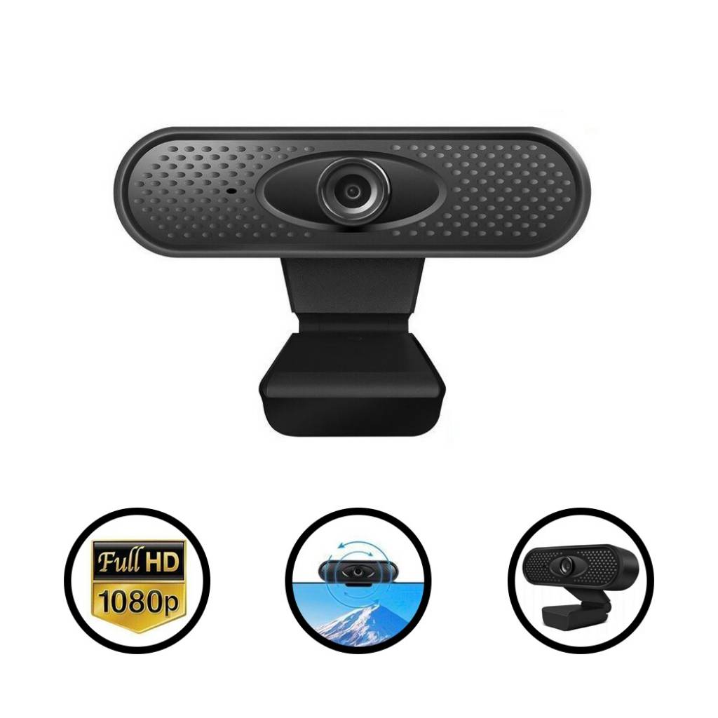 WEBCAM USB 1080P CON MICROFONO MODELO W2-1080P