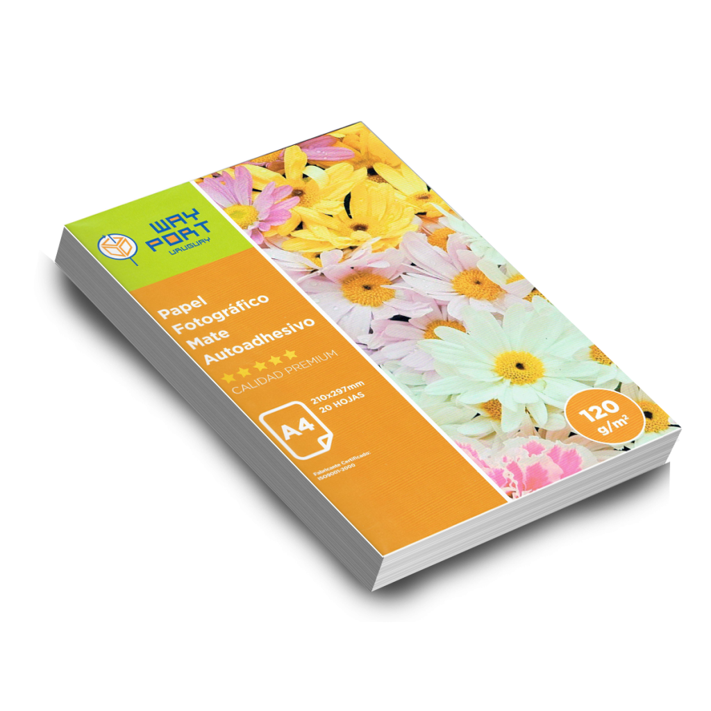 PAPEL WAYPORT AUTOADHESIVO MATE  SIMILFOTO 130 GR A4 X20
