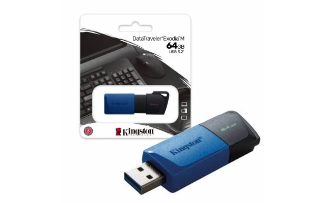 Pendrive Kingston DTXM 64GB USB 3.2 Nuevo. Modelo DataTraveler Exodia M