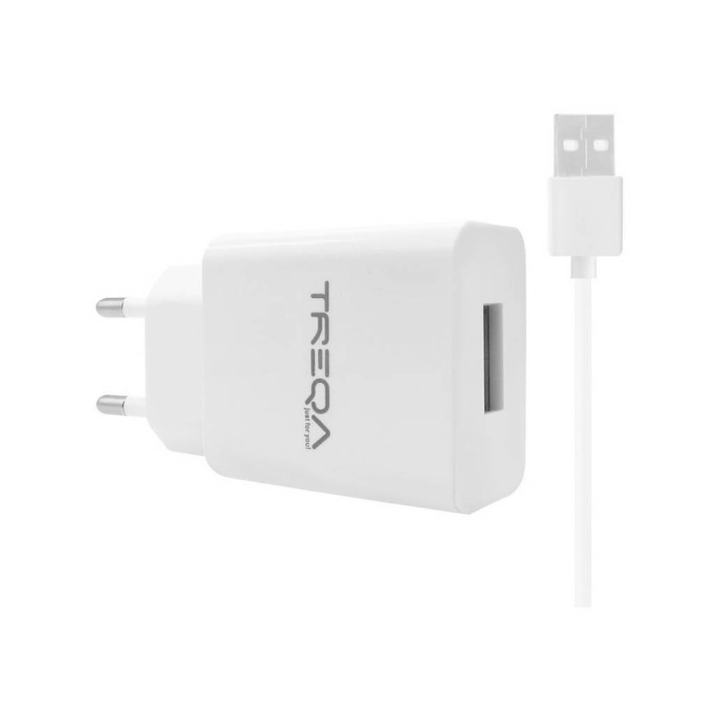 CARGADOR TREQA CON CABLE TIPO C RÁPIDO CS232-C