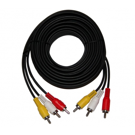 CABLE AUDIO Y VIDEO RCA A RCA 3X3